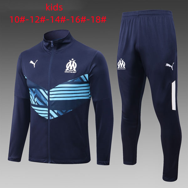 Kinder Trainingsanzug Marseille 2022-2023 Blau